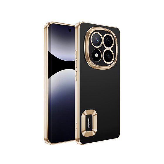 Poco X7 Kılıf Köşeleri Renkli Şeffaf Kamera Korumalı Silikon Luxury Kapak