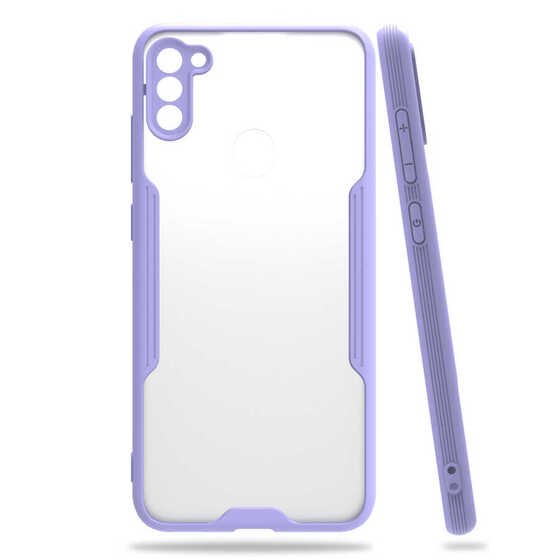 Galaxy M11/A11 Kılıf Kamera Korumalı Arkası Şeffaf Silikon