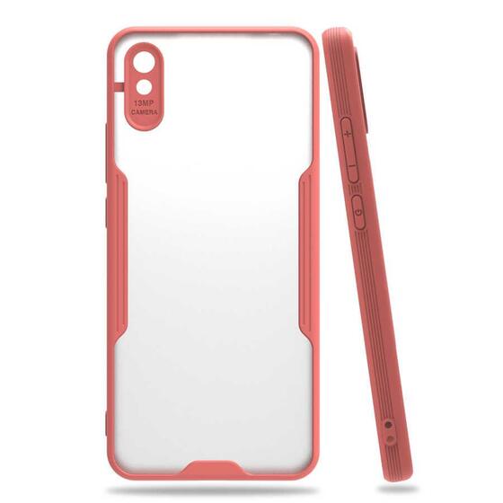 Xiaomi Redmi 9A Kılıf Kamera Korumalı Arkası Şeffaf Silikon