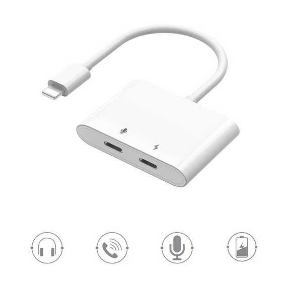 Wiwu LT01 Plus Lightning Ses Dönüştürücü Aux Adaptör