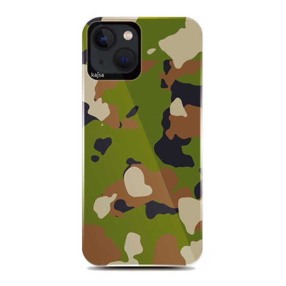 Apple iPhone 13 Kılıf Asker Desenli Kajsa Camo Kapak