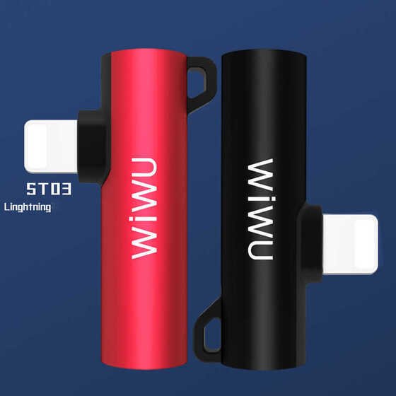 Wiwu ST03 Lightning  3.5 mm Aux Kulaklık ve Şarj Dönüştürücü Ses Adaptörü