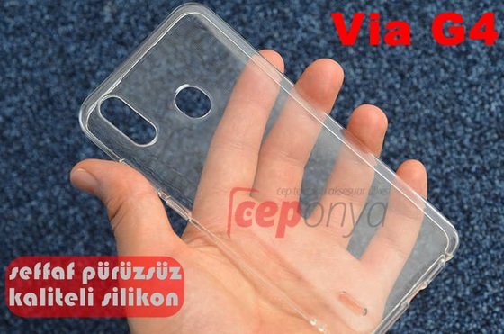 Casper Via G4 Şeffaf Süper Silikon Kılıf