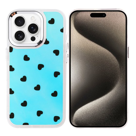 iPhone 15 Pro Kılıf Airbag Tasarımlı Renkli Desenli Kapak Kılıf
