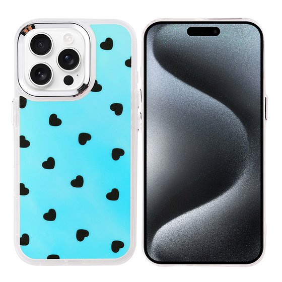 iPhone 15 Pro Max Kılıf Airbag Tasarımlı Renkli Desenli Kapak Kılıf