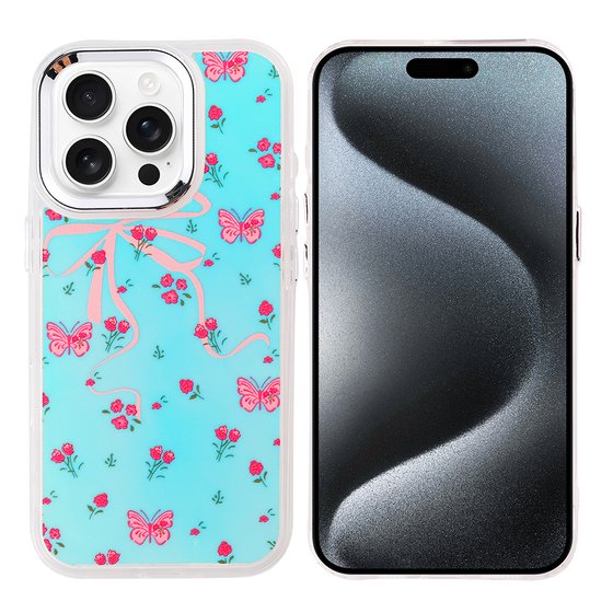 iPhone 15 Pro Max Kılıf Airbag Tasarımlı Renkli Desenli Kapak Kılıf