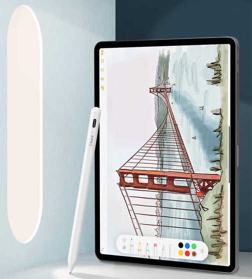 Wiwu Pencil X SPalm Rejection Stylus Dokunmatik Kalem Çizim Kalemi iPad 2022/21/20/19/18