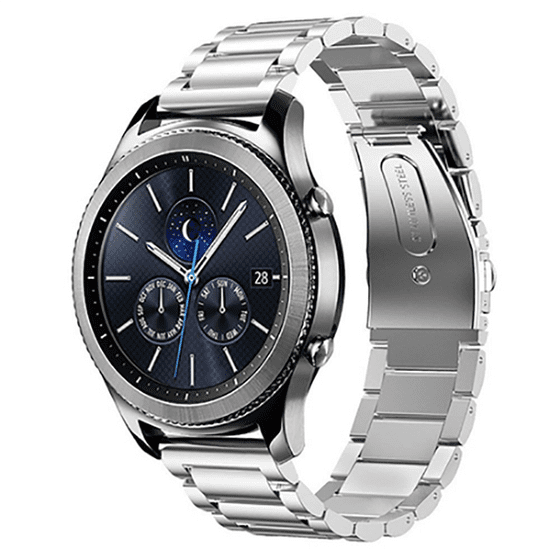 Huawei Watch GT 3 46mm KRD-04 Metal Katlamalı Yandan Klips Kordon