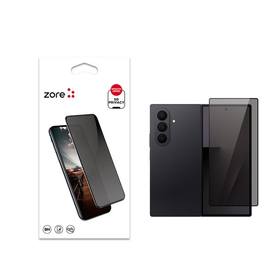 Galaxy Z Fold 7 New 5D Privacy Hayalet Cam Ekran Koruyucu