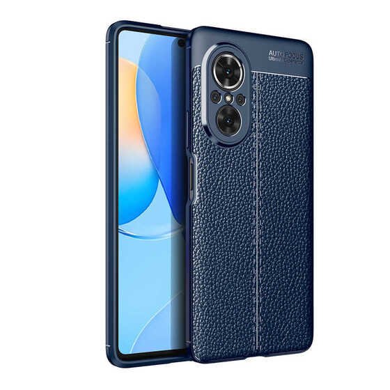 Huawei Nova 9 SE Kılıf Deri Desenli Kamera Korumalı Silikon