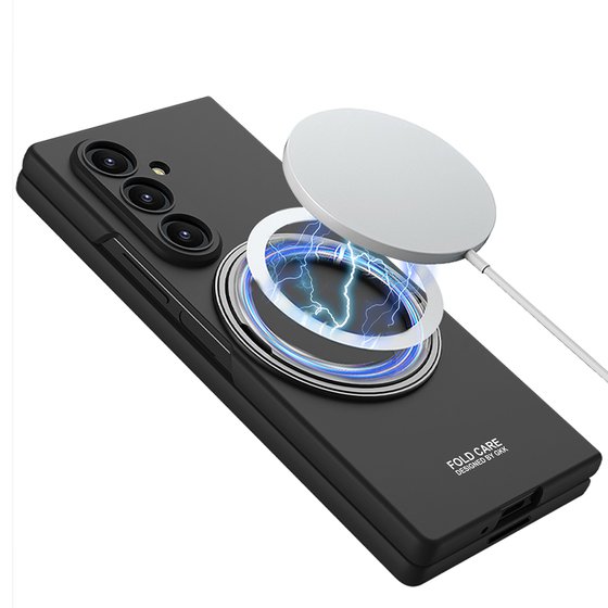Galaxy Z Fold 7 Kılıf M-safe Şarj Özellikli Kıpta Yüzüklü Kamera Korumalı Kapak