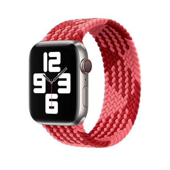 Apple Watch 44mm Wiwu Braided Solo Loop Contrast Color Small Saat Kordon Kayış Bileklik