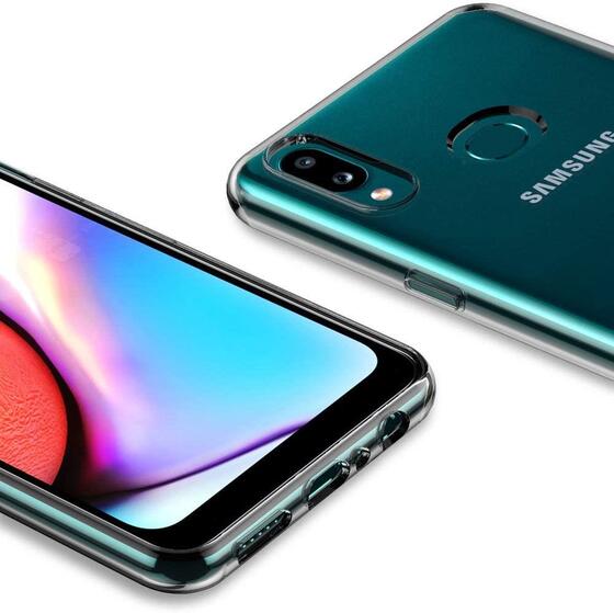 Galaxy A10S Kılıf İnce ve Esnek Şeffaf Süper Silikon