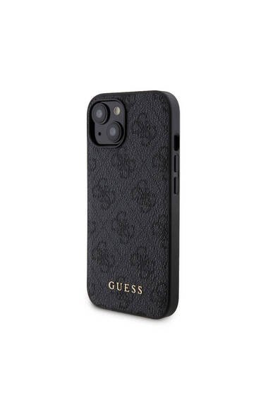 iPhone 15 Uyumlu Kılıf Guess Lisanslı Magsafe Özellikli Kapak + Powerbank 5000mAh Siyah