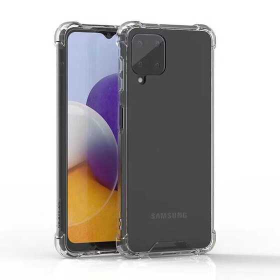 Galaxy A22 4G Kılıf Köşeleri Airbagli Kamera Korumalı Silikon