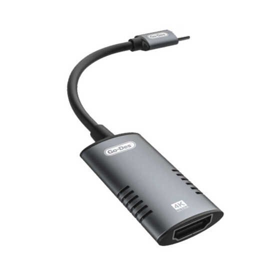 Go Des GD-8376 Type-C to HDMI 4K Dönüştürücü Adaptör MacBook iPad uyumlu Tak & Çalıştır