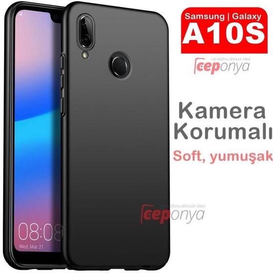 Galaxy A10S Kamera Korumalı Mat Soft Kalite Silikon Kılıf