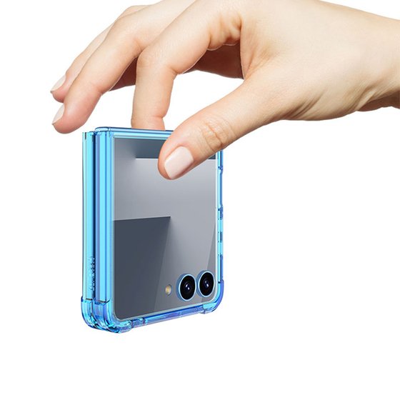 Galaxy Z Flip 7 Kılıf Full Camlı Kıpta Kapak