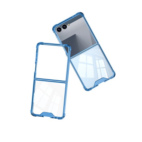 Galaxy Z Flip 7 Kılıf Full Camlı Kıpta Kapak