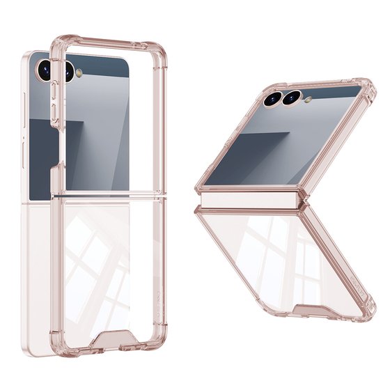 Galaxy Z Flip 7 Kılıf Full Camlı Kıpta Kapak