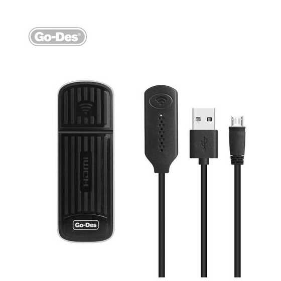 Go Des GD-DM566 Kablosuz HDMI Görüntü Aktarıcı Wireless 2.4Ghz W-Fi Bağlantı