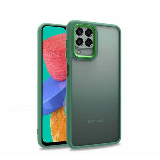 Galaxy M33 Kılıf Kamera Korumalı Mat Renkli Silikon