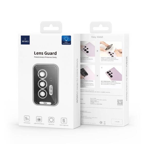 Galaxy S24 Wiwu LG-008 Lens Guard Darbelere Karşı Dayanıklı Kamera Lens Koruyucu