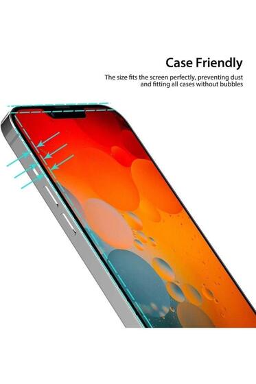 Iphone 14 Pro Max Uyumlu Hayalet Cam Tam Kaplayan Kırılmaz Ekran Koruyucu.