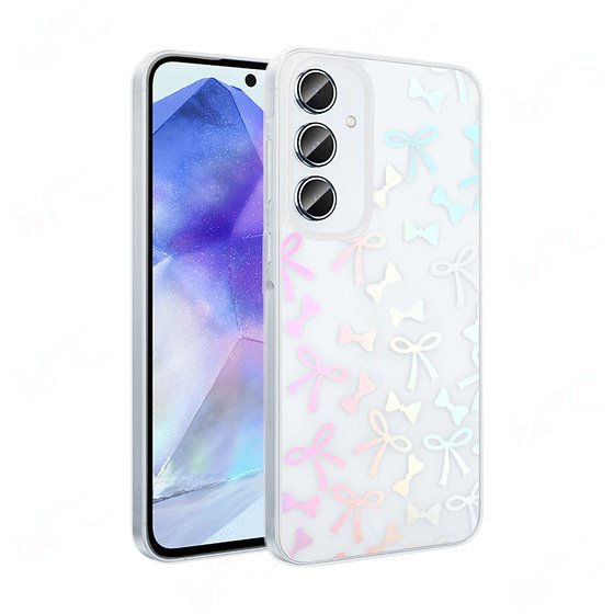 Galaxy S24 FE Kılıf Şeffaf Desenli Figürlü Folk Sert Kapak