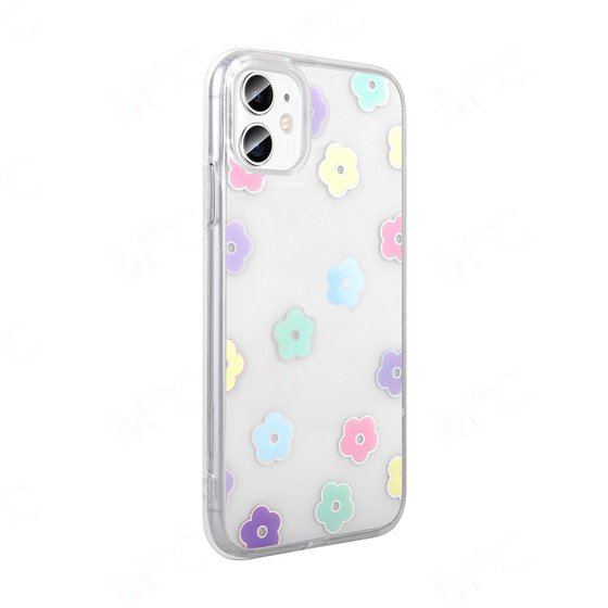 iPhone 11 Kılıf Şeffaf Desenli Figürlü Folk Sert Kapak