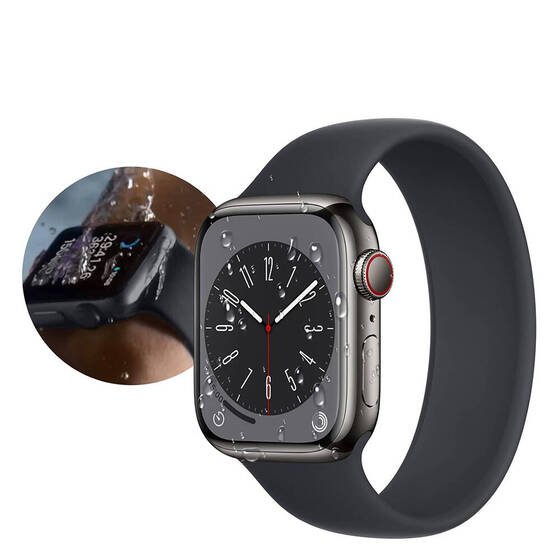 Apple Watch 7 45mm Wiwu Wi-JD105 Easy Install PMMA Pet Ekran Koruyucu + Kolay Uygulama Aparatı