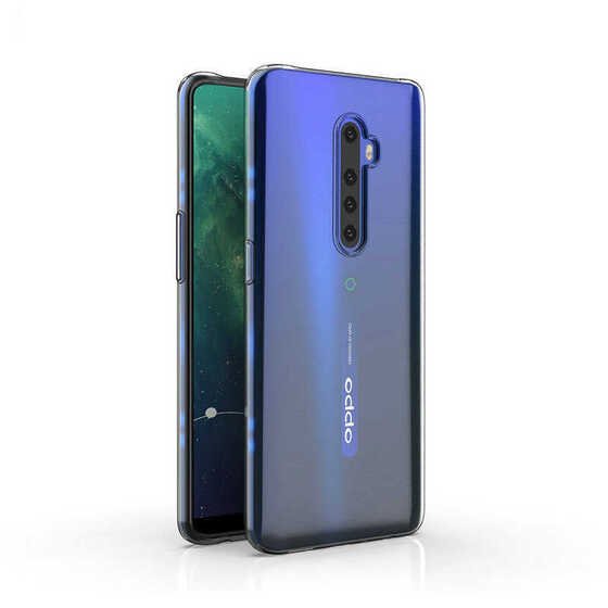 Oppo Reno 2Z Kılıf İnce ve Esnek Şeffaf Süper Silikon