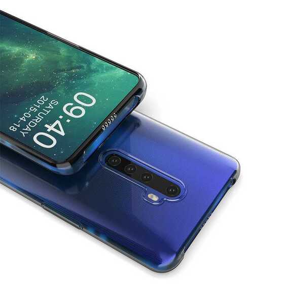 Oppo Reno 2Z Kılıf İnce ve Esnek Şeffaf Süper Silikon