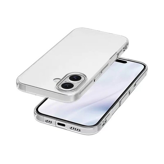 iPhone 17 Kılıf İnce ve Esnek Şeffaf Süper Silikon