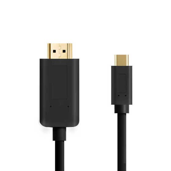 Qgeem QG-UA11 Type-C to HDMI 4K Kablo 180 cm - HDCP özelliği - 10 Gbps Görüntü Aktarım Kablosu