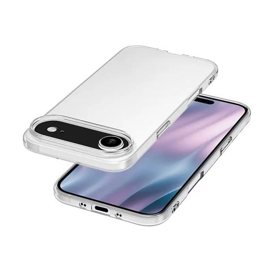 iPhone 17 Air Kılıf İnce ve Esnek Şeffaf Süper Silikon