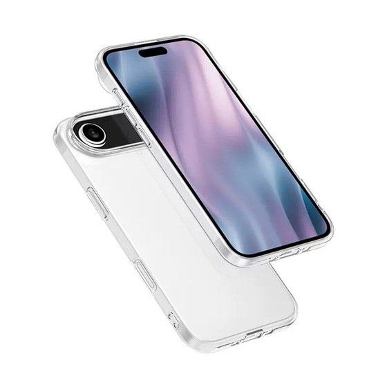 iPhone 17 Air Kılıf İnce ve Esnek Şeffaf Süper Silikon