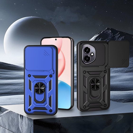 Honor 400 Kılıf Magnetik Standlı Kamera Korumalı Sürgülü Vega Kapak