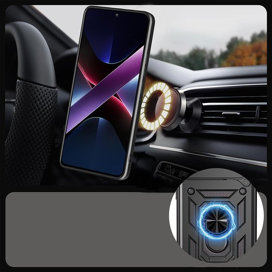 Honor 400 Kılıf Magnetik Standlı Kamera Korumalı Sürgülü Vega Kapak