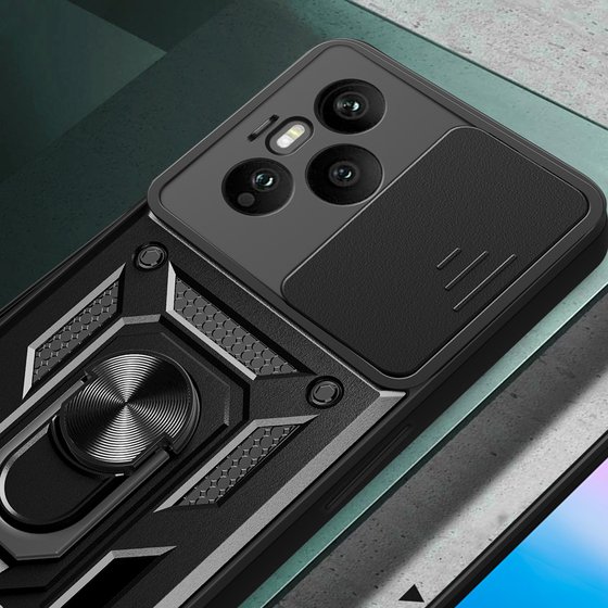 Honor 400 Pro Kılıf Magnetik Standlı Kamera Korumalı Sürgülü Vega Kapak