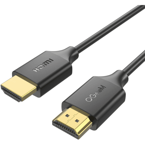 Qgeem QG-AV16 4K HDMI Kablo 91 cm Görüntü Aktarım Kablosu HDMI 2.0 Altın Kaplama Uçlar