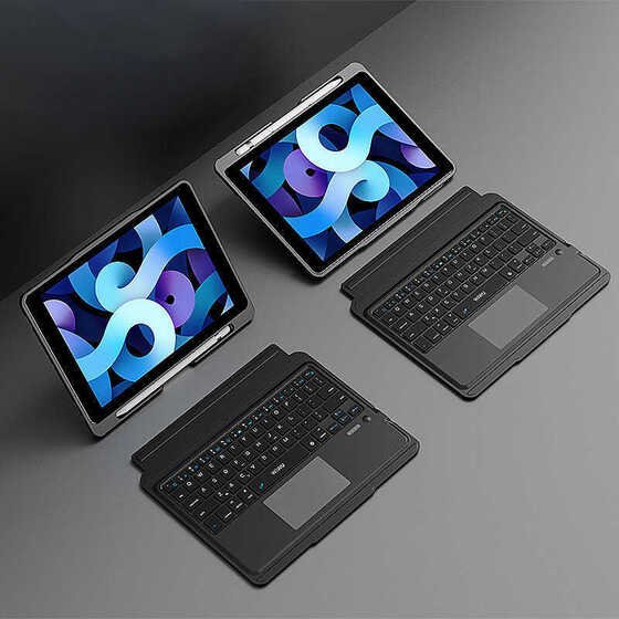 Apple iPad Pro 10.5 (7.Nesil) Wiwu Keyboard Folio Kablosuz Klavyeli Kılıf