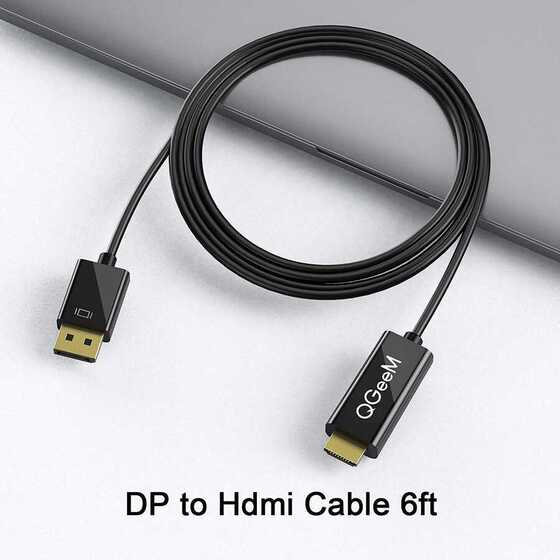 Qgeem QG-HD22 Display Port To HDMI Kablo