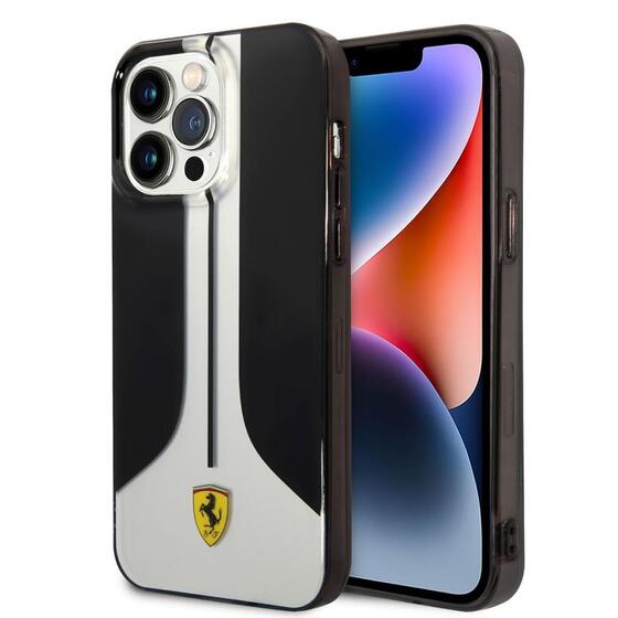 Apple iPhone 14 Pro Max Kılıf Ferrari 296 Çizgili Dizayn Kapak