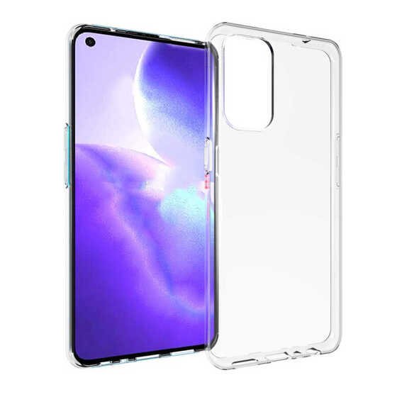 Oppo Reno 5 Kılıf İnce ve Esnek Şeffaf Süper Silikon