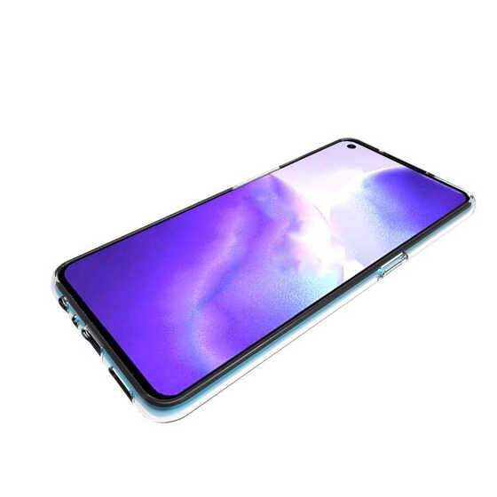 Oppo Reno 5 Kılıf İnce ve Esnek Şeffaf Süper Silikon