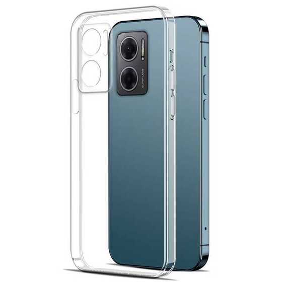 Xiaomi Redmi Note 11E Kılıf İnce ve Esnek Şeffaf Süper Silikon