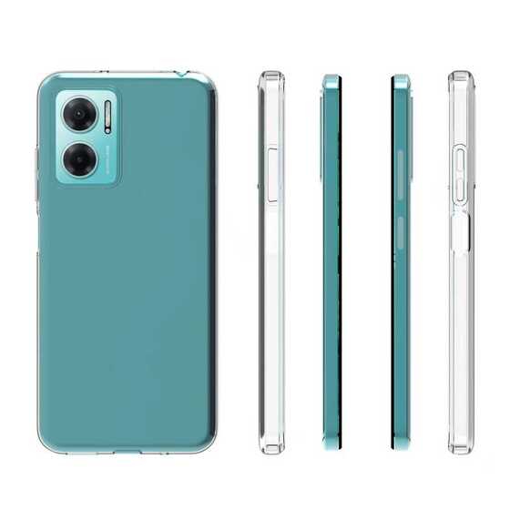 Xiaomi Redmi 10 5G  Kılıf İnce ve Esnek Şeffaf Süper Silikon