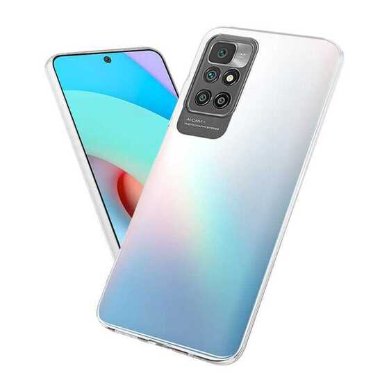 Xiaomi Redmi Note 11 4G Kılıf İnce ve Esnek Şeffaf Süper Silikon