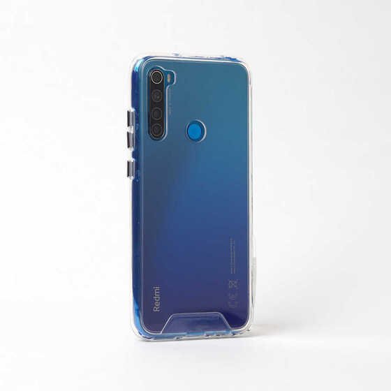 Xiaomi Redmi Note 8 Kılıf Şeffaf Zırh Tasarım Ultra Koruma Silikon